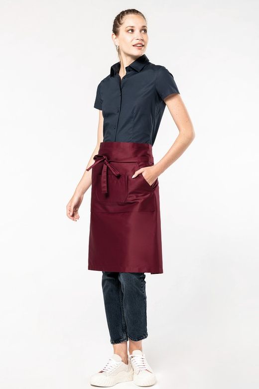 Lange Schürze aus Polyester / Baumwolle