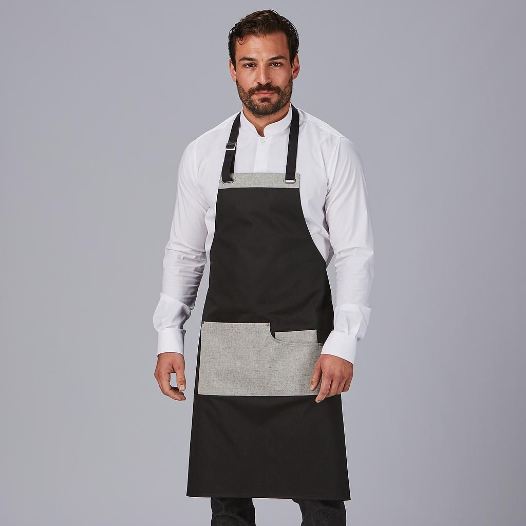 Delantal Peto Bicolor 88x74 Cm Gris claro UD