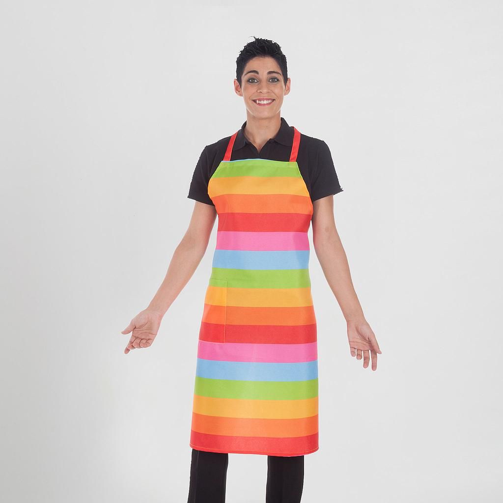 Delantal Peto Bolsillo Estampado Estampado bandera UD