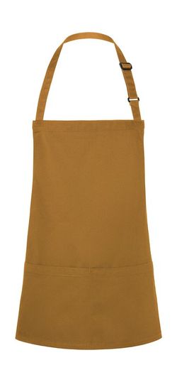 Delantal peto corto Basic con hebilla y bolsillo