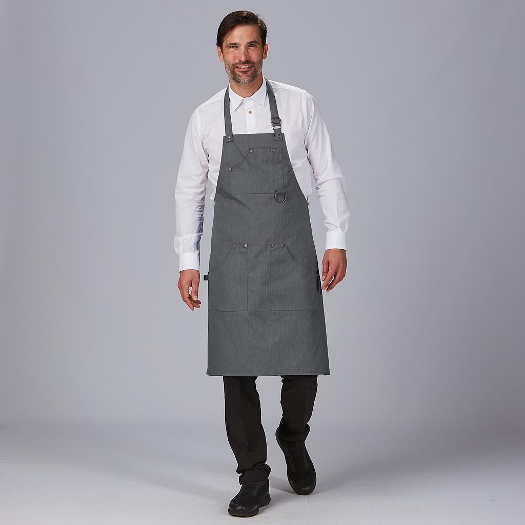 Delantal Peto Remaches Sarga Reciclada 86x74 Cm Azulina UD