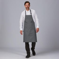 Delantal Peto Remaches Sarga Reciclada 86x74 Cm