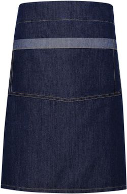 Halblange Schürze «Denim Domain»