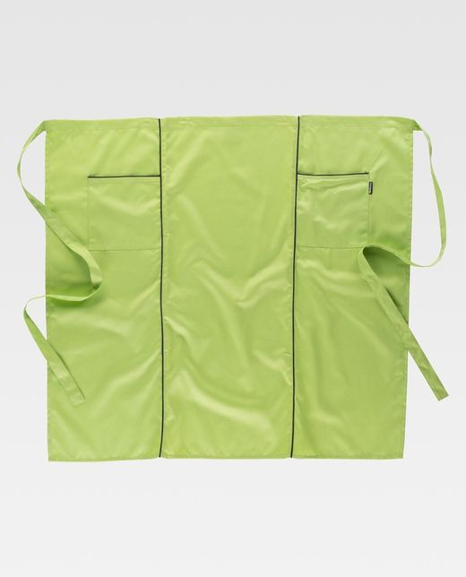 Schürze ohne Lätzchen 90x85 Live in Kontrast Lime Green