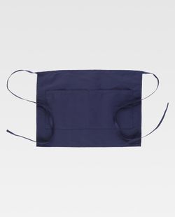 Französische Schürze 35x50cm mit 2 Taschen Navy
