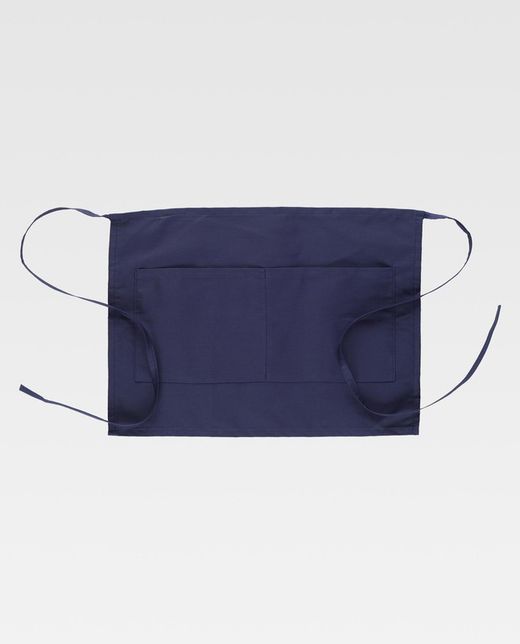 Französische Schürze 35x50cm mit 2 Taschen Navy