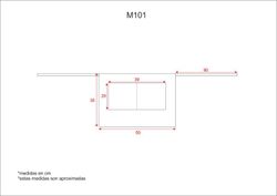 Grembiule di tipo francese 35x50 cm con 2 buste marrone