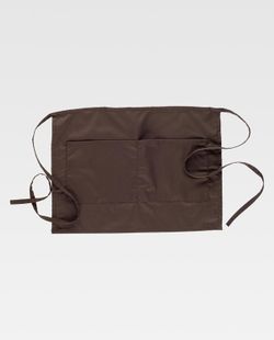 Grembiule di tipo francese 35x50 cm con 2 buste marrone