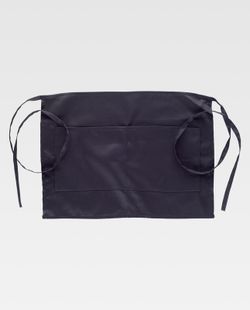 Französische Schürze 35x50cm mit 2 Taschen Schwarz