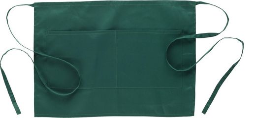 Französische Schürze 35x50cm mit 2 Beuteln Grün