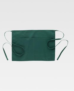Delantal tipo francés 35x50 con 2 bolsos Verde