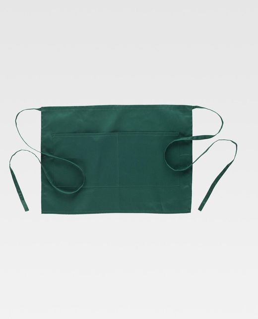 Delantal tipo francés 35x50 con 2 bolsos Verde