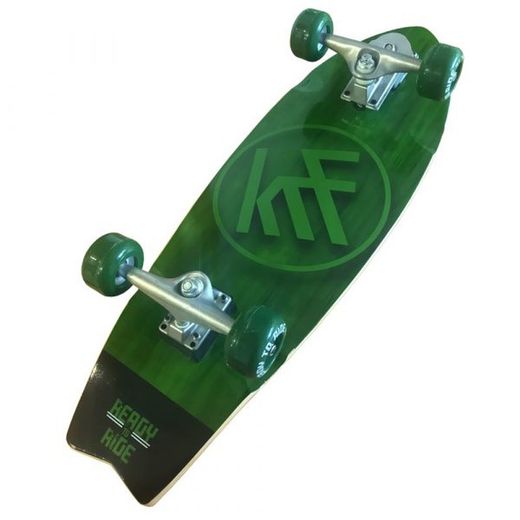 Des krf skateboard surf skate - ready to ride - green 78,74x2