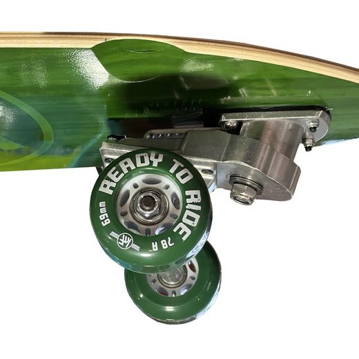 Des krf skateboard surf skate - ready to ride - green 78,74x2