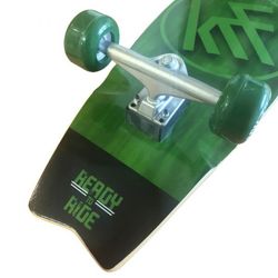 Des krf skateboard surf skate - ready to ride - green 78,74x2