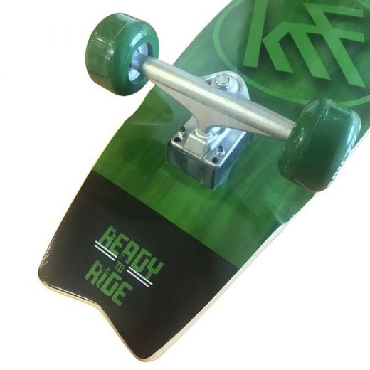 Des krf skateboard surf skate - ready to ride - green 78,74x2