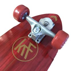 Des krf skateboard surf skate - ready to ride - red 78,74x26,