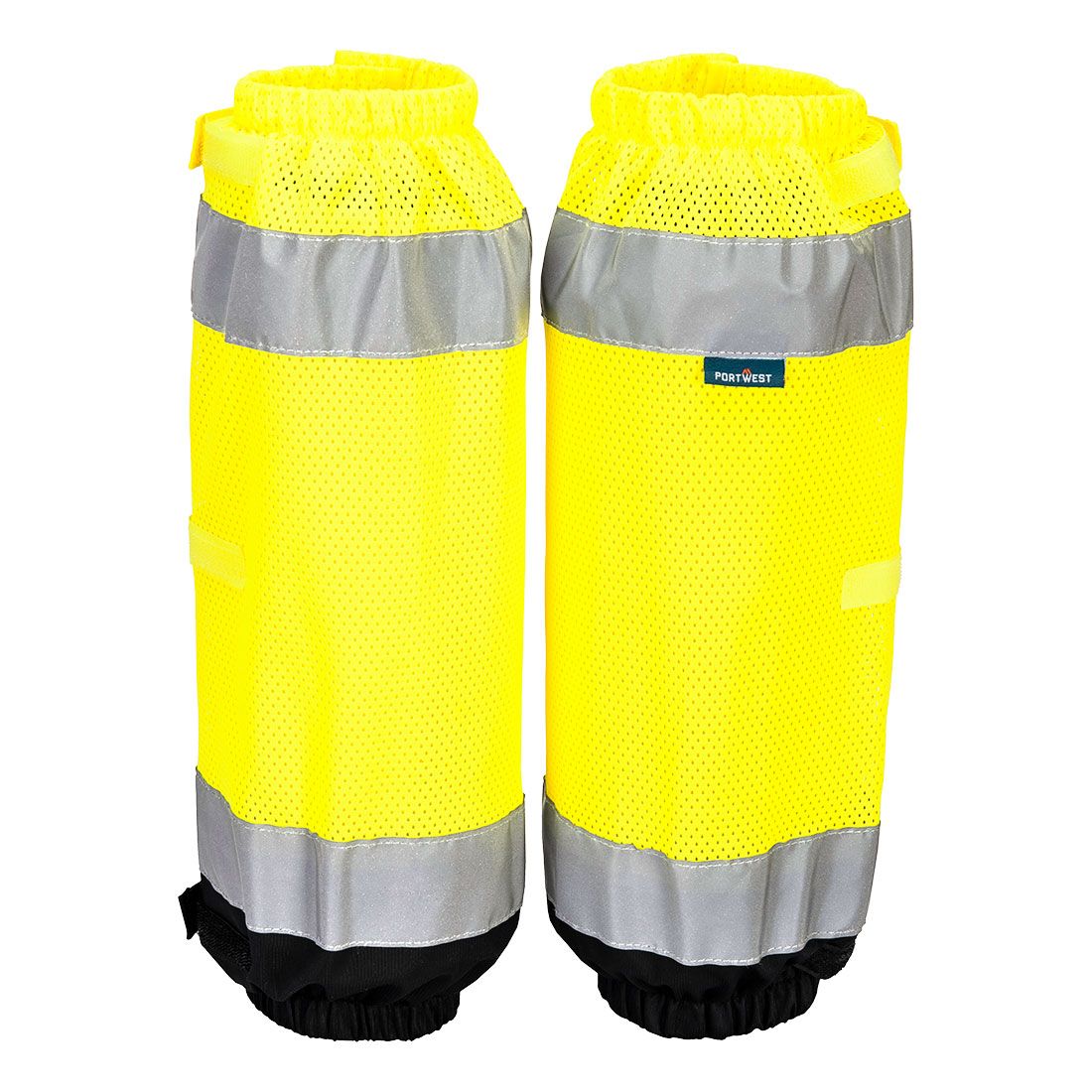 Portwest Distintivos alta visibilidad Hi-Vis Contrast Gaiter | Polainas alta visibilidad para segurid