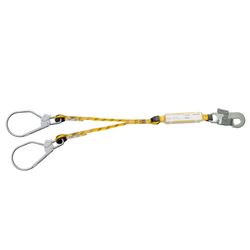 DOBLE CUERDA 2 m, absorbedor + mosquetones maxi (83 mm ap)