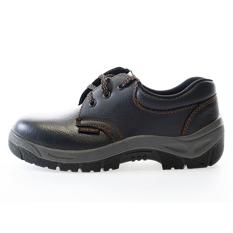 DUMIO, zapato S1P de cuero vacuno negro y cordones -35