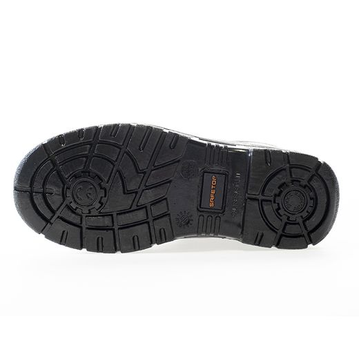 DUMIO, zapato S1P de cuero vacuno negro y cordones