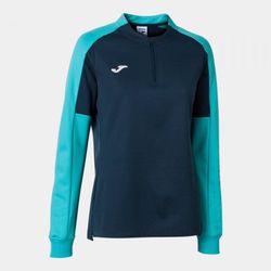 Eco Championship Sweatshirt Navy Fluor Turquoise