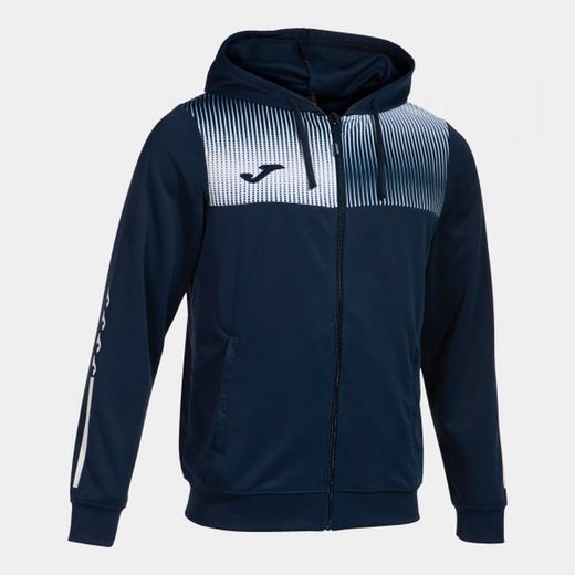 Eco Supernova Zip-Up Hoodie Navy White