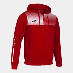 Eco Supernova Zip-Up Hoodie Red White