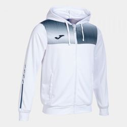Eco Supernova Zip-Up Hoodie White Navy