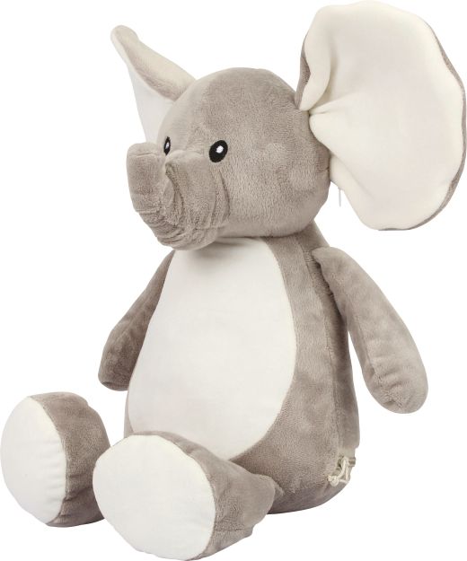 Plüschtier Elefant mit Reißverschluss