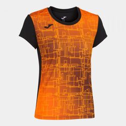 Elite Viii Short Sleeve T-Shirt Black Orange