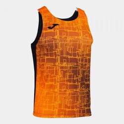 Elite Viii Tank Top Black Orange