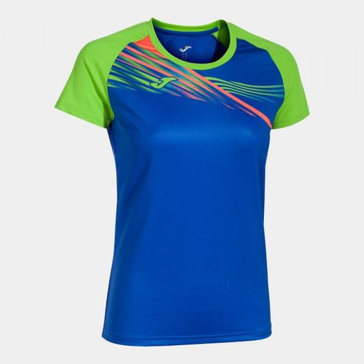 T-Shirt Manche Courte Elite X Royal Fluor Vert