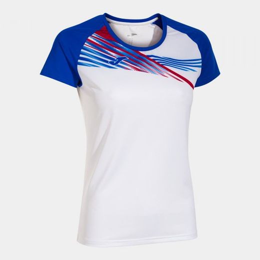 T-Shirt Manche Courte Elite X Blanc Royal
