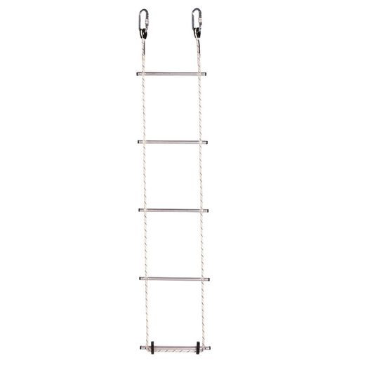 ESCALERA, enrollable de cuerda de 11 m y 37 peldaños