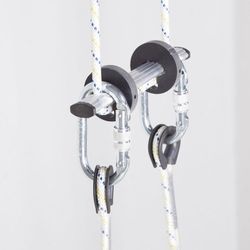 ESCALERA, enrollable de cuerda de 11 m y 37 peldaños