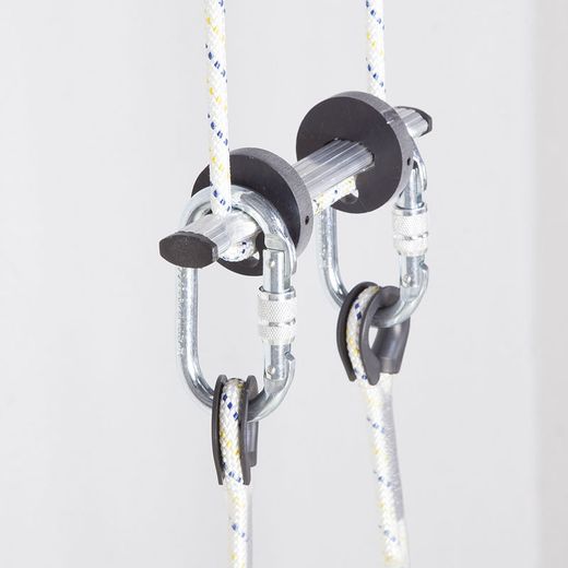 ESCALERA, enrollable de cuerda de 11 m y 37 peldaños