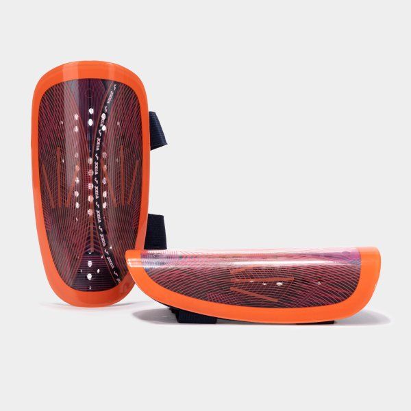 Attack Shin Guards Fluor Pink Fluor Coral L