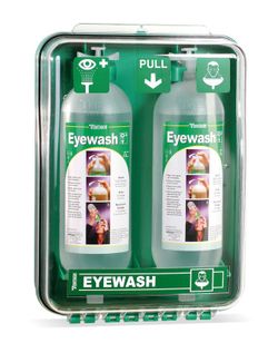 Estacion 2 Botellas Lavaojos 1L (Cab.Prot.) Steelpro