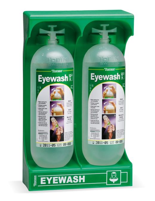 Estacion 2 Botellas Lavaojos 1L Steelpro