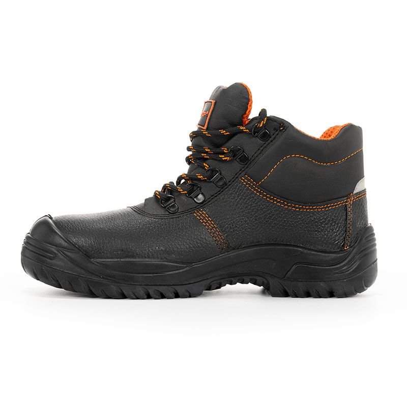 EURIO, Bota cuero negro grabado S3 SR cordones -37