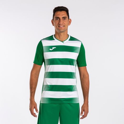 Europa V Short Sleeve T-Shirt Green White