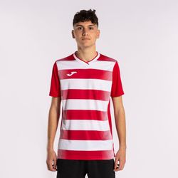 Europa V Short Sleeve T-Shirt Red White
