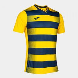 Europa V Short Sleeve T-Shirt Yellow Navy