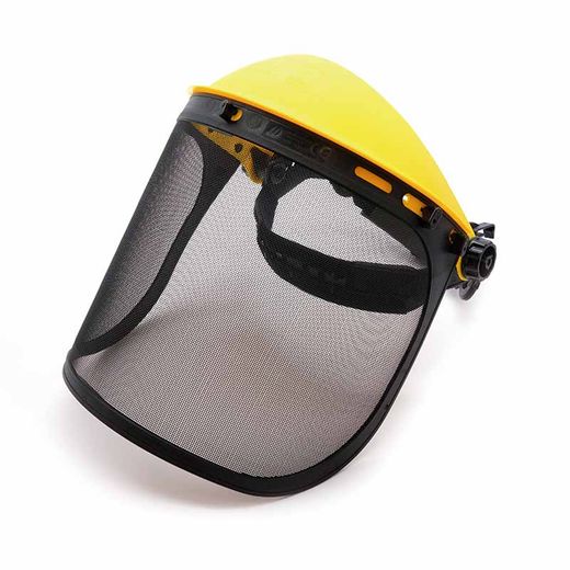 FACY METAL, pantalla facial con visor de malla de acero, 1F