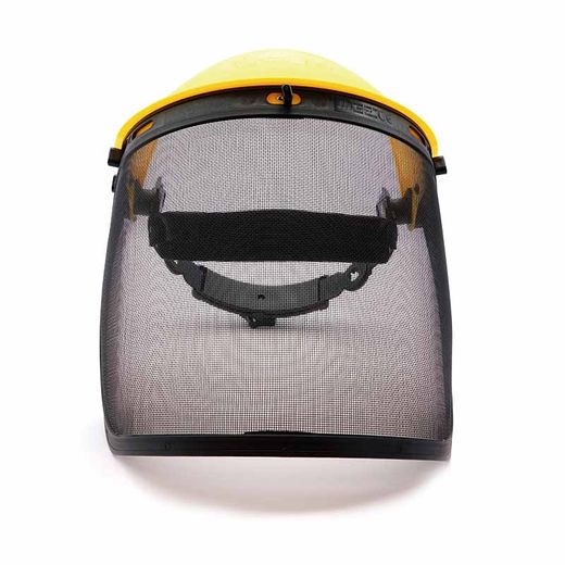 FACY METAL, pantalla facial con visor de malla de acero, 1F