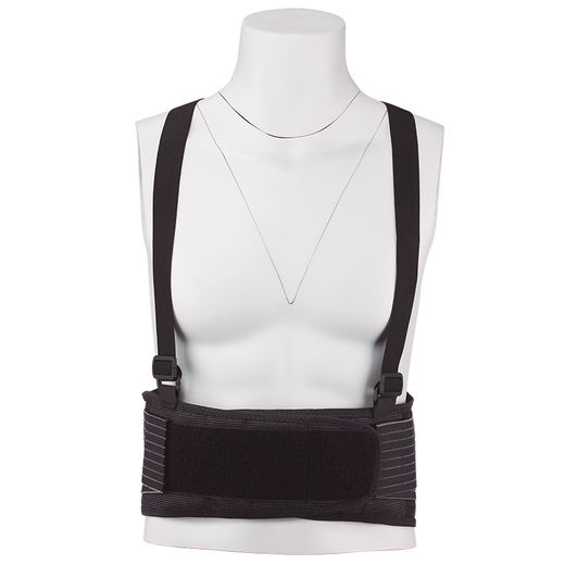 FAJA COMFORT PLUS, lumbar elástica doble, tirantes, velcro