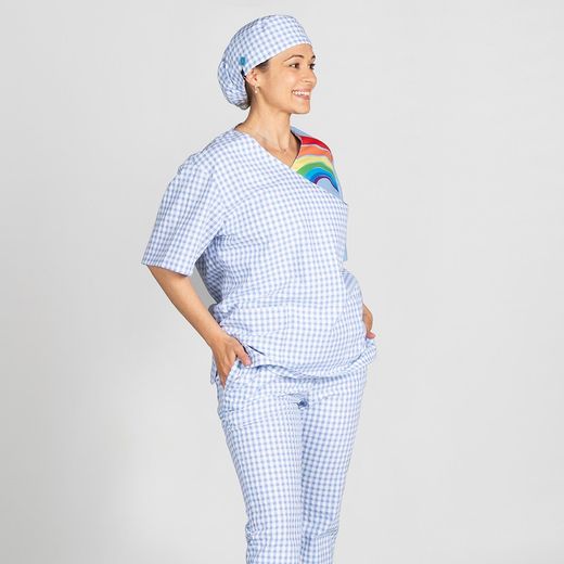 Chemisier antibactérien unisexe Rainbow Bambula