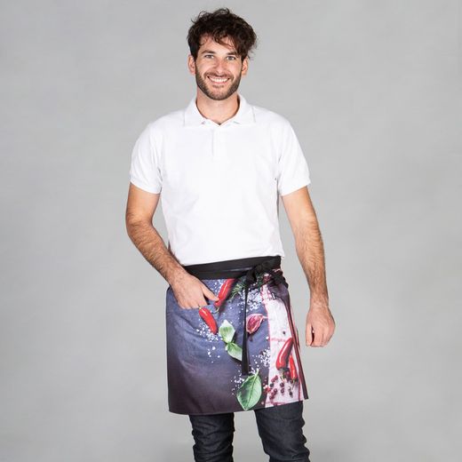 Delantal Sin Peto Estampado 47x74 Cm