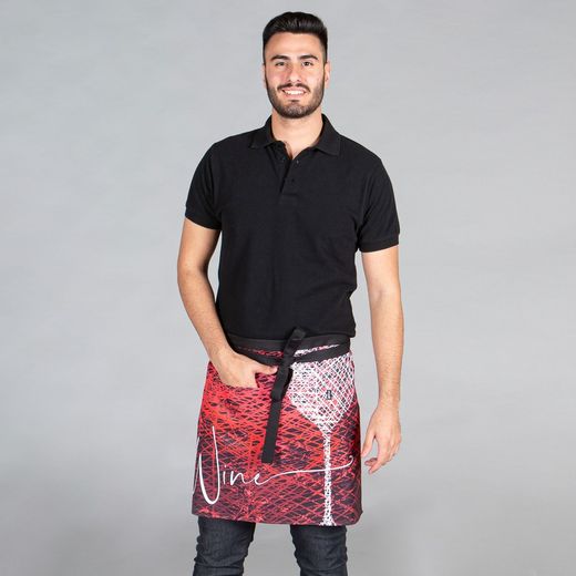 Delantal Sin Peto Estampado 47x74 Cm